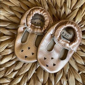 Rose Gold Birdrock Baby Moccs
